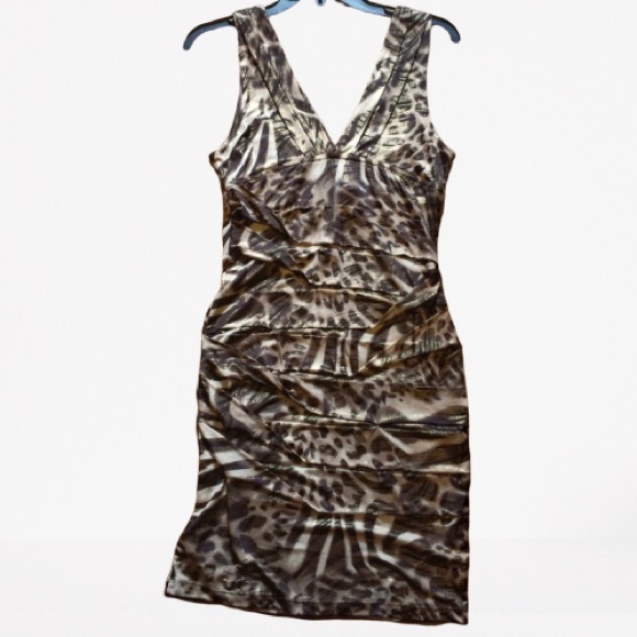 Forever 21 Dresses & Skirts - 3/24  Twenty One Animal Print Dress - M